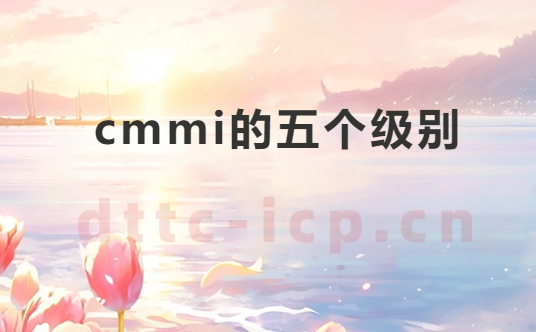 cmmi的五個級別是什么?3級和5級辦理條件是什么