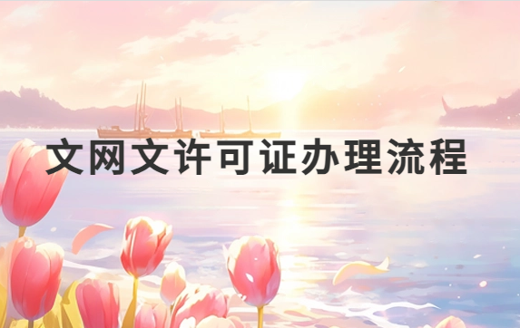 文網文許可證辦理流程及注意事項